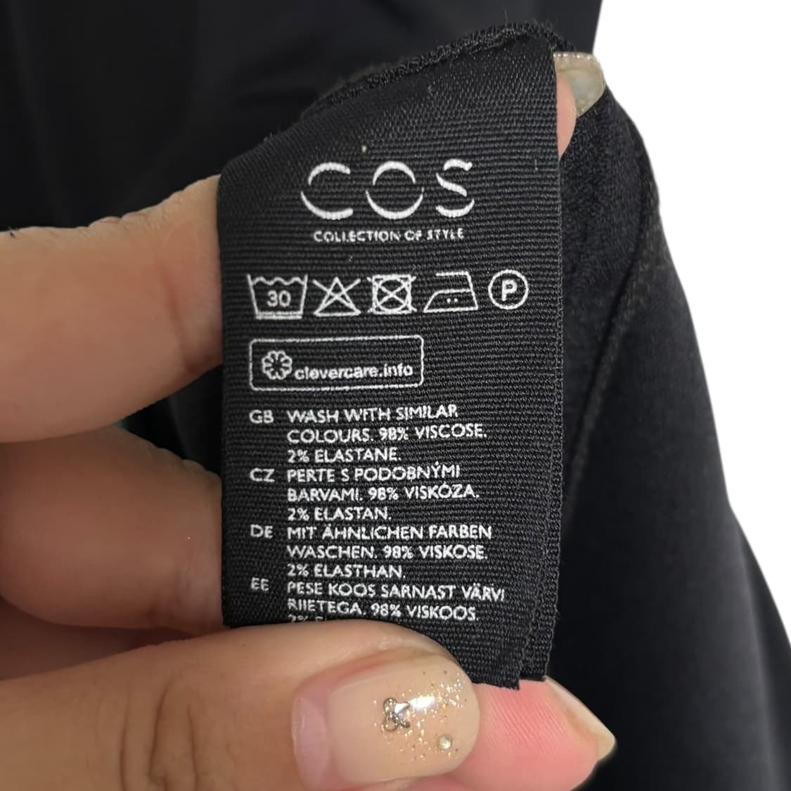 3599 코스 블랙 반팔 롱원피스 34 상품이미지5