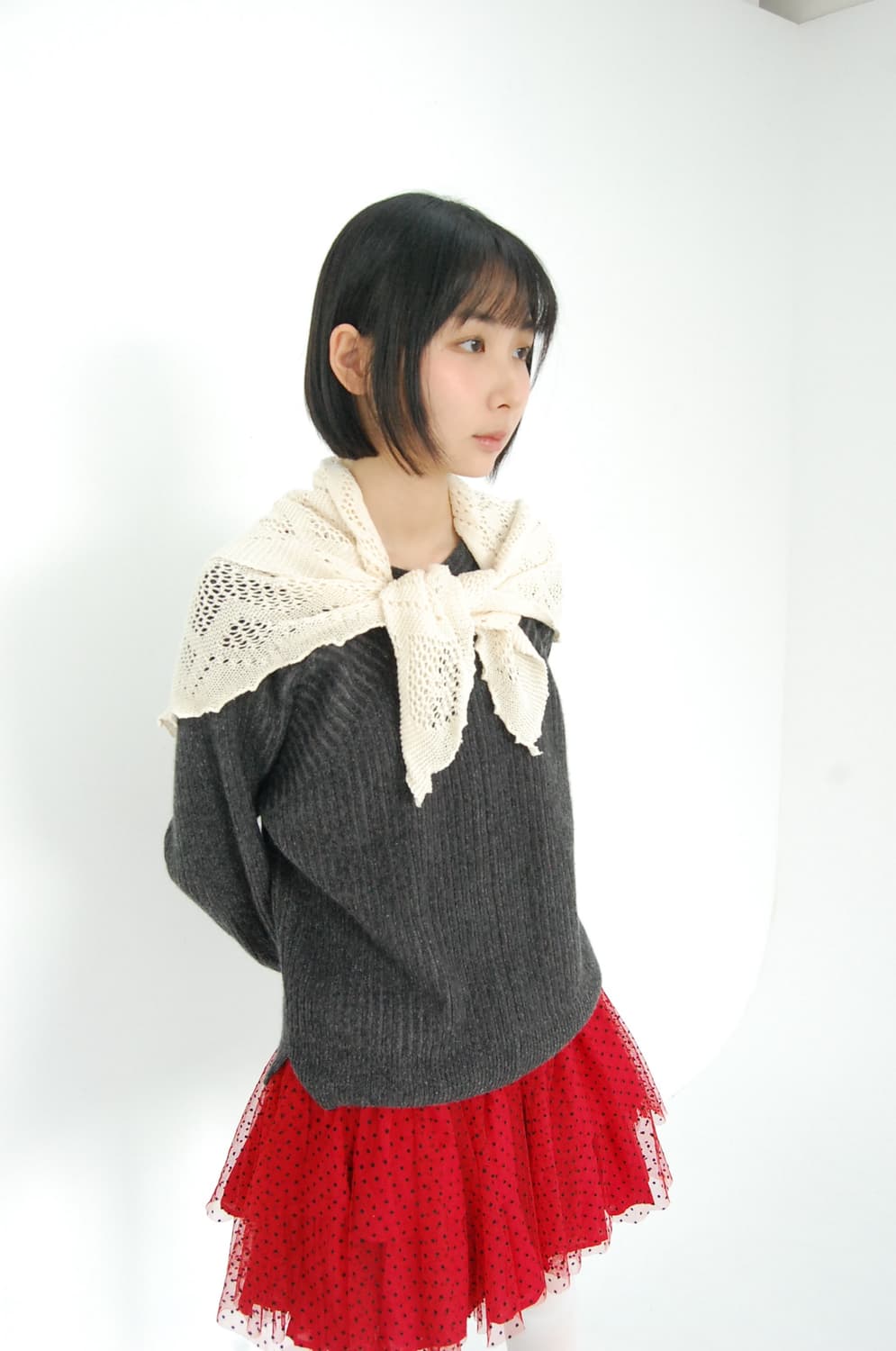 Laura ashley knit shawl 상품이미지1