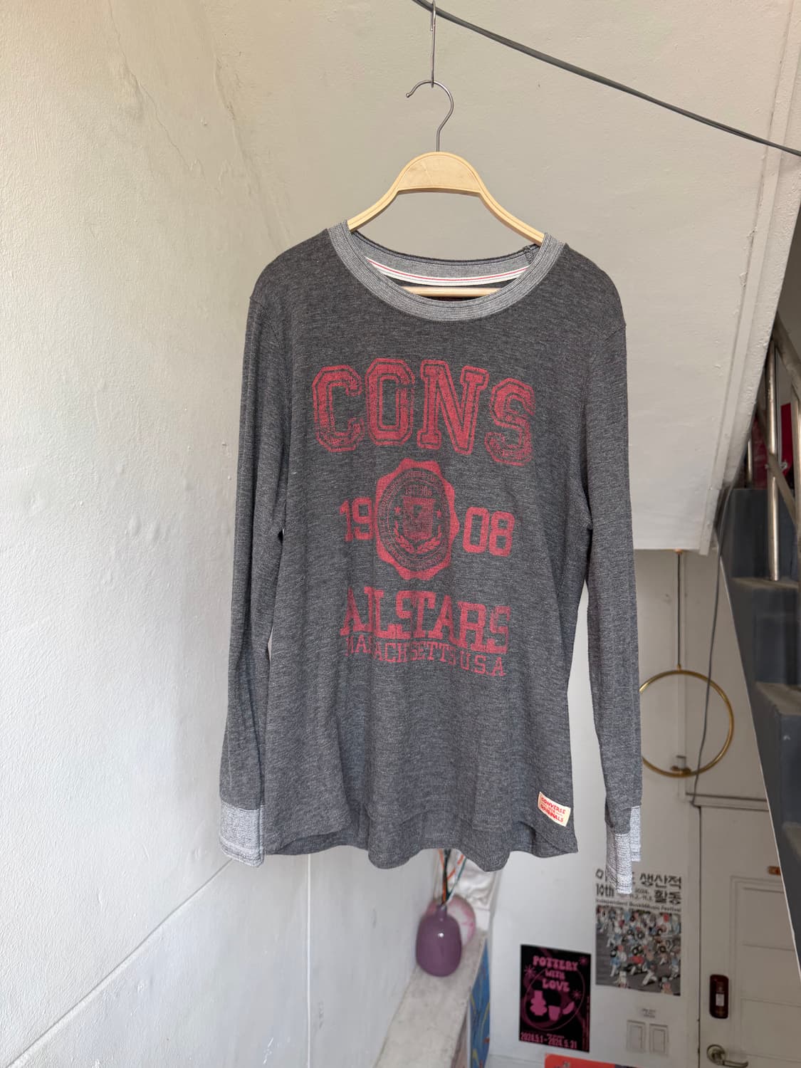converse y2k 빈티지 프린팅 티셔츠 상품이미지1