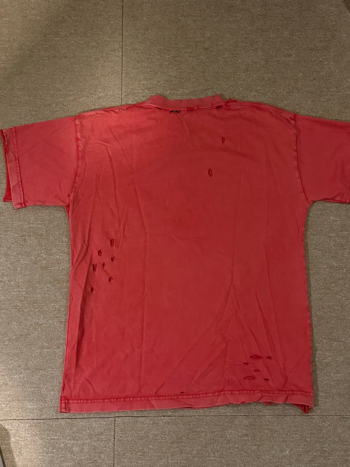 Maison Balenciaga Small fit Tshirts Red 상품이미지4