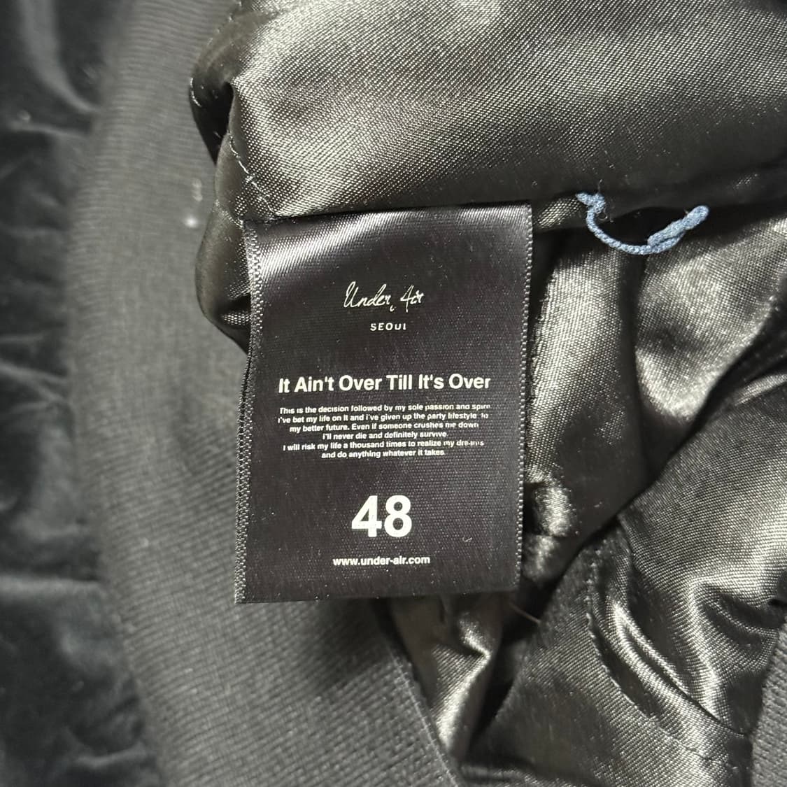 48 언더에어 학 자수 벨벳 스카쟌 점퍼 상품이미지5