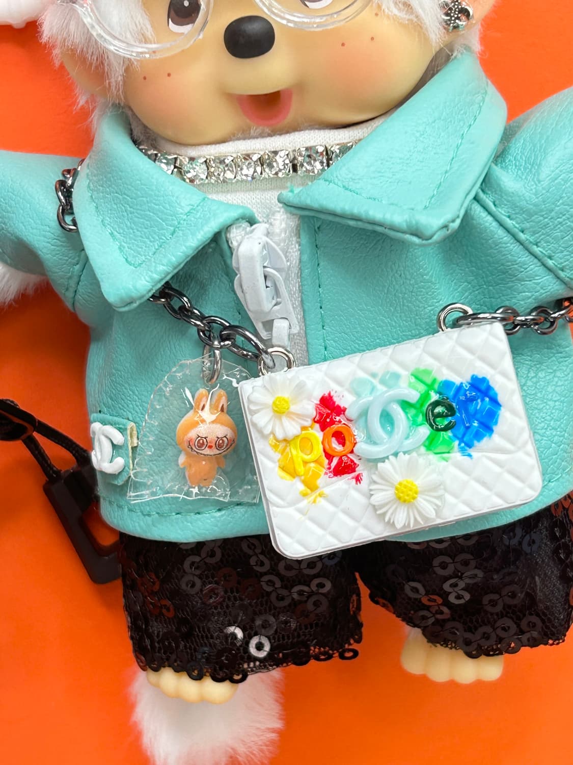 (56)정품몬치치✨🎧 GD 무드 몬치치 커스텀 키링 🤍 상품이미지4