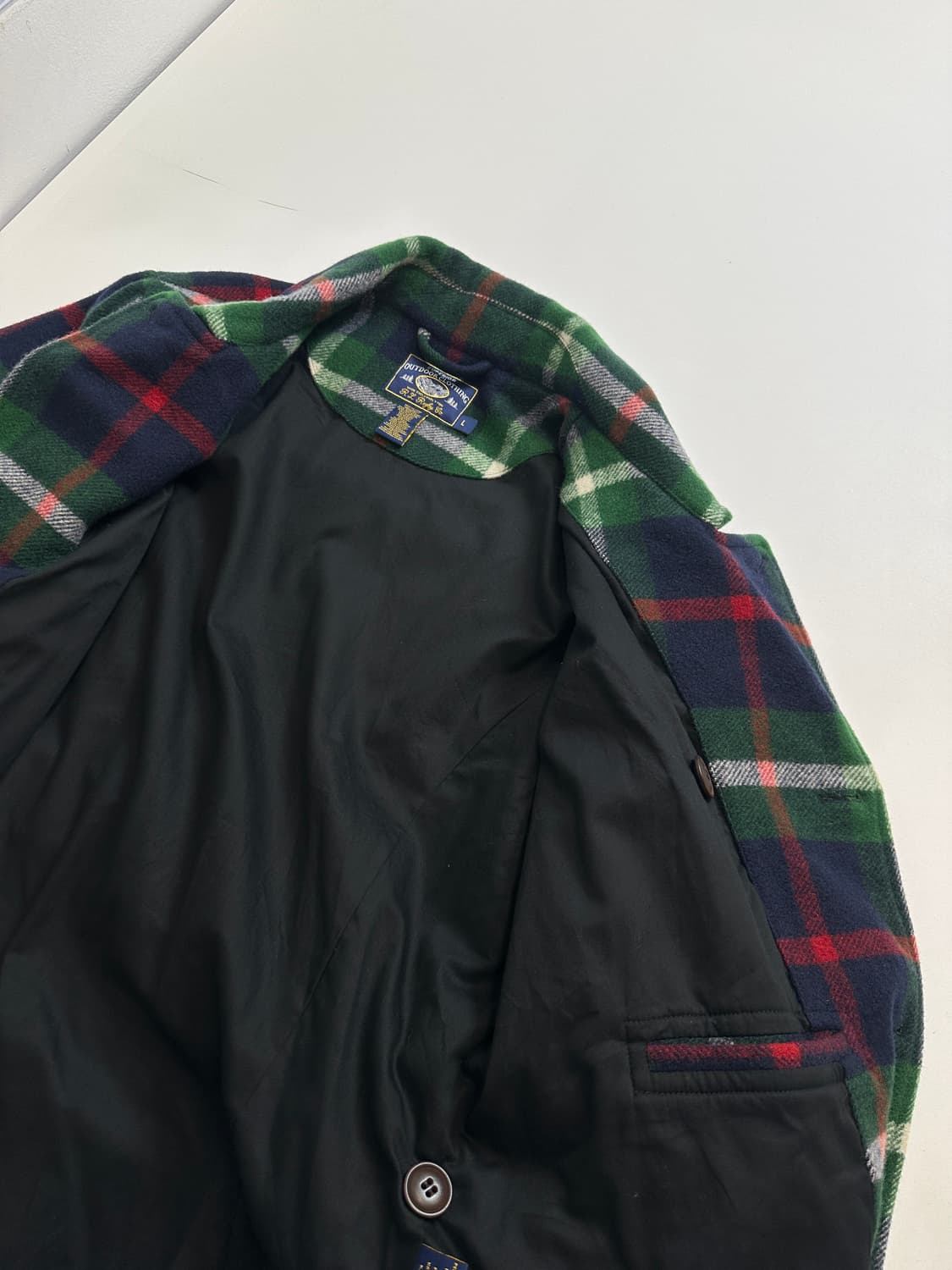 폴로 랄프로렌 럭비 체크 울 코트  상품이미지5