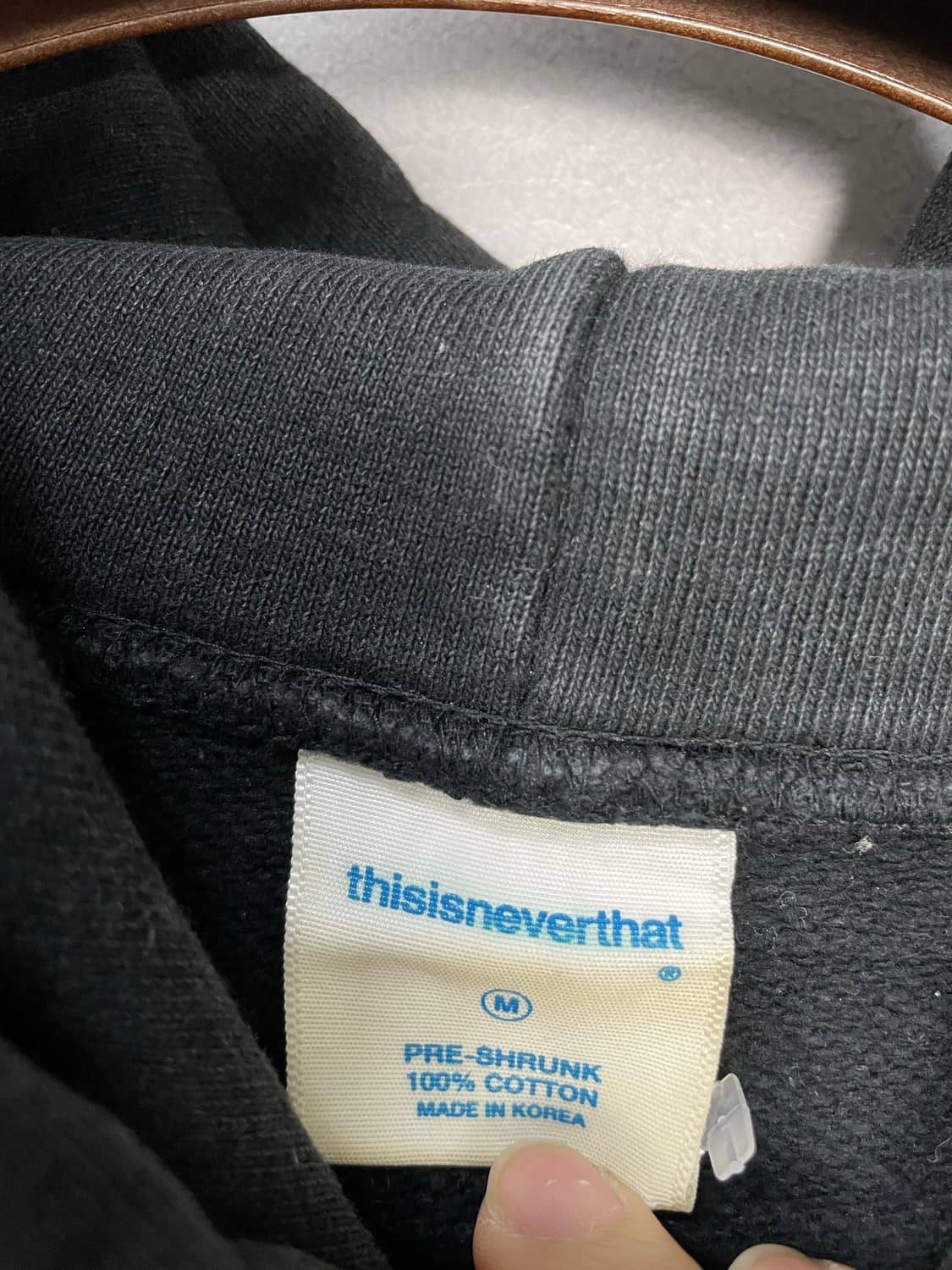 디스이즈네버댓 블랙 로고프린팅 후드티 H1081 상품이미지7