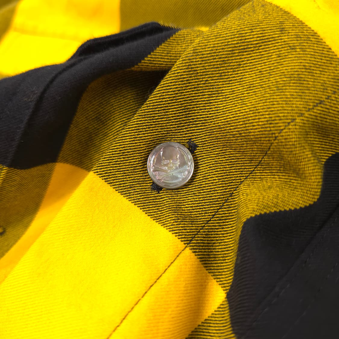 마스터마인드 월드 코튼 체크 후드자켓 옐로우-블랙 체크 (L) 상품이미지5