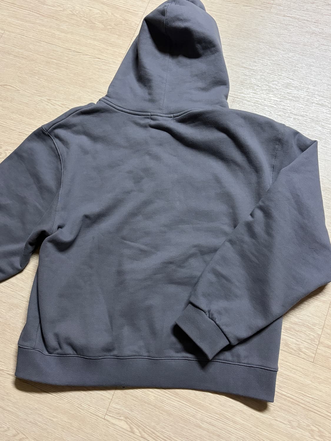 우알롱 시그니처 후드집업 차콜 S (품절상품) 상품이미지5