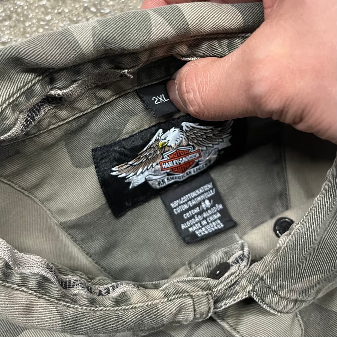 할리데이비슨 슬리브리스 셔츠 (110) 상품이미지6