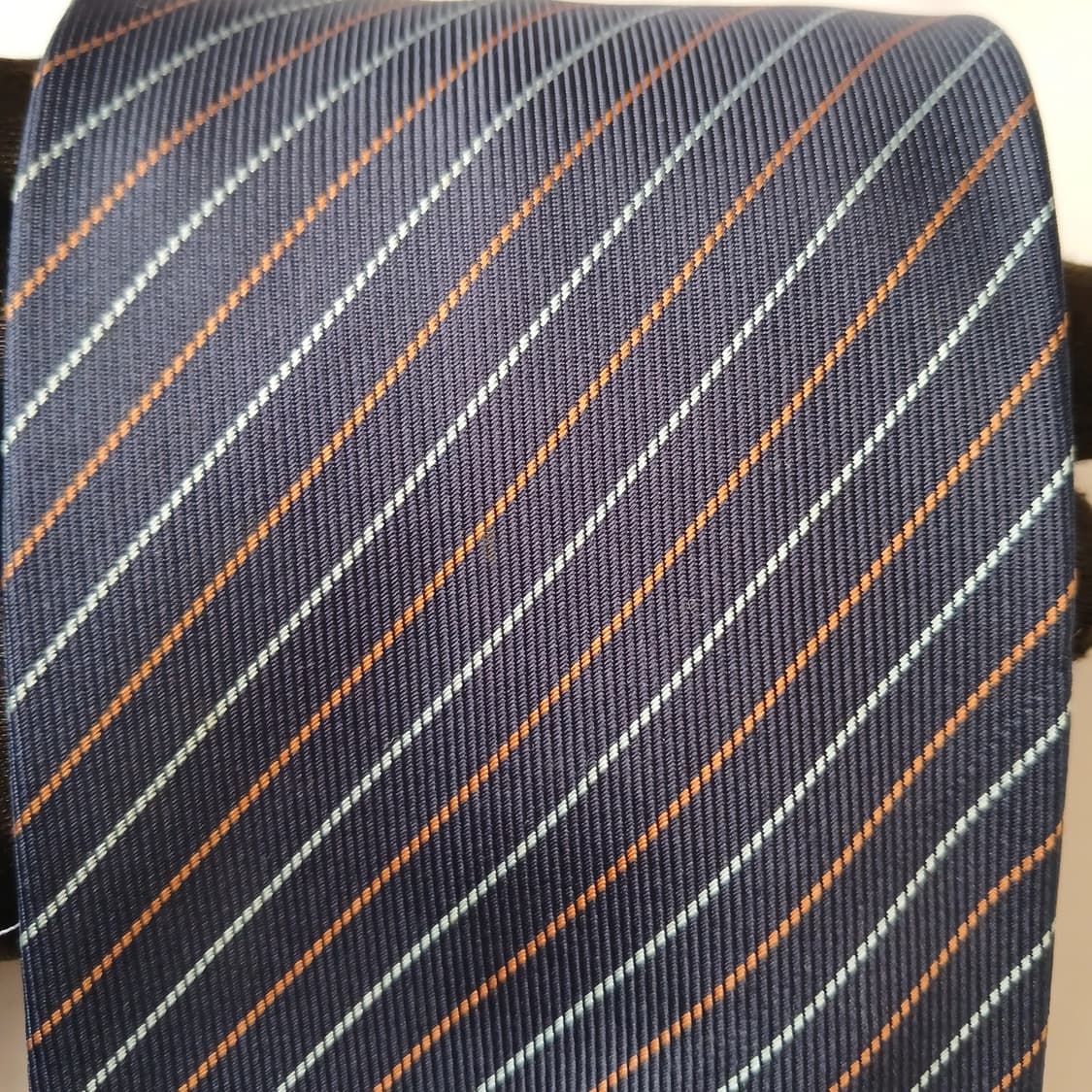 아쿠아스큐텀 넥타이 네이비 스트라이프 9CM A등급 A19774 상품이미지7