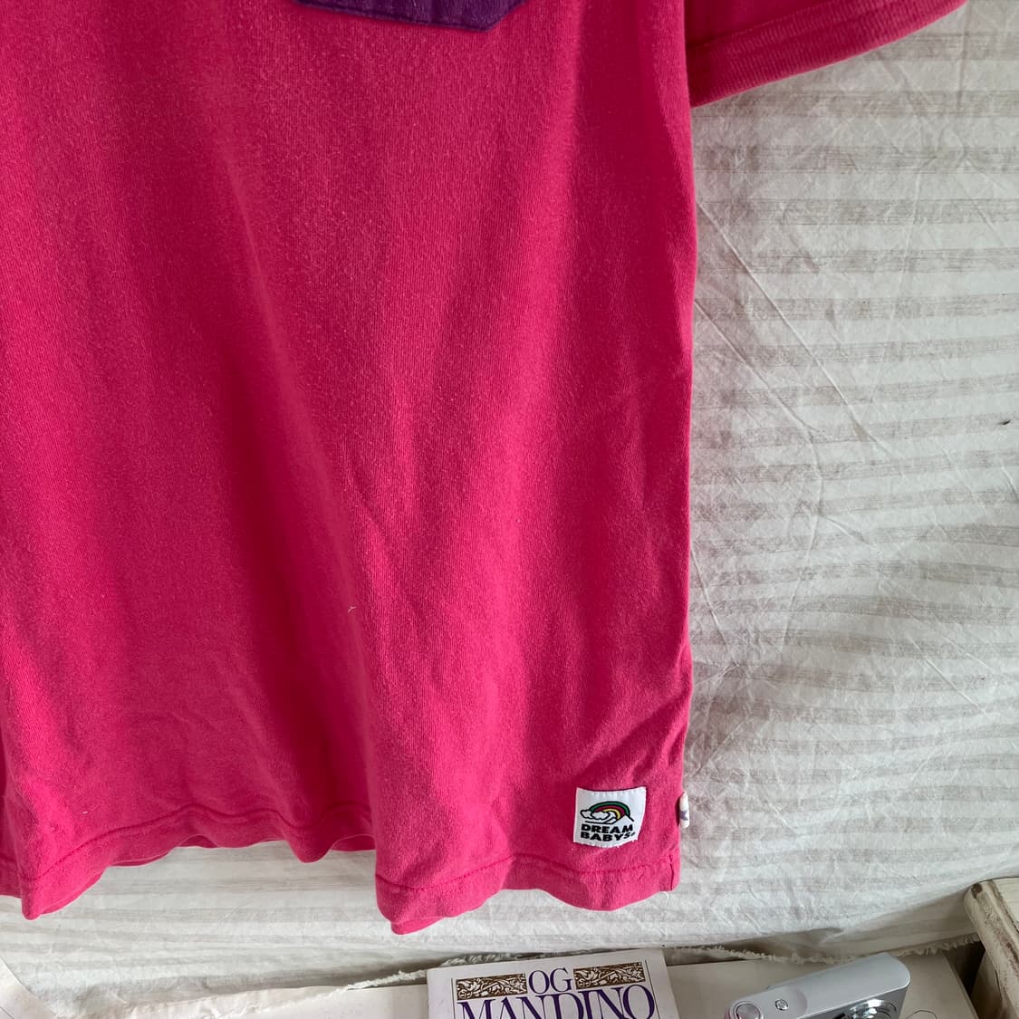 빈티지 핫핑크 스타 포켓 반팔 984 y2k 스트릿 갸루 펑키 일본빈티지 상품이미지4
