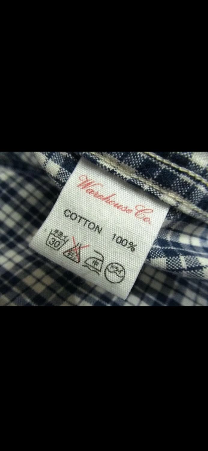 웨어하우스 bd 체크셔츠40사이즈 상품이미지5