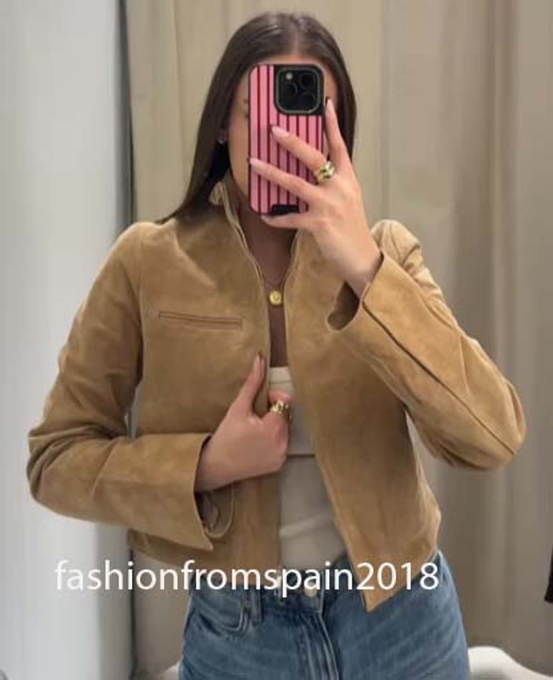 자라 스웨이드 레더 재킷 상품이미지2