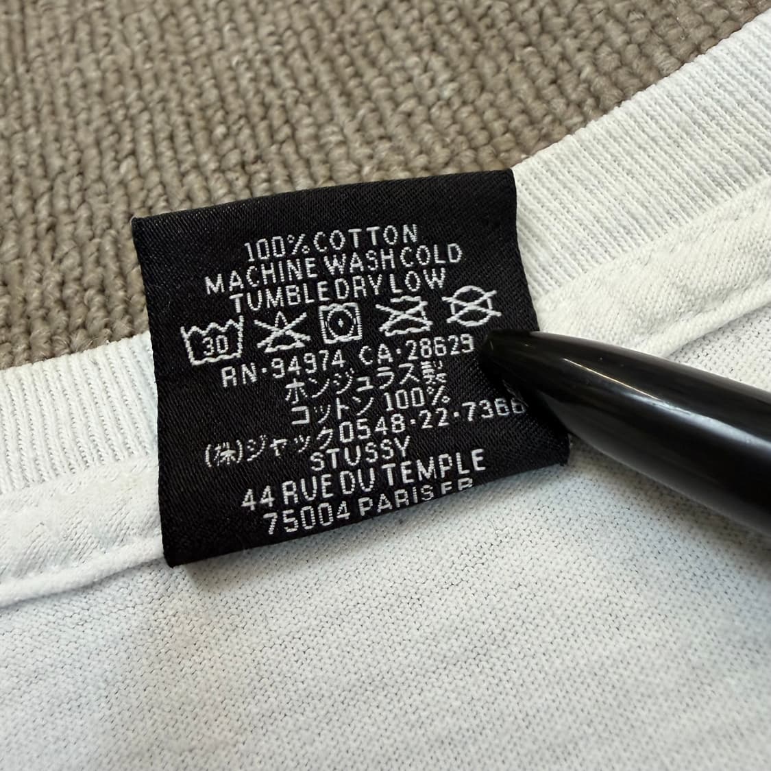 stussy 스투시 트라이브 스택 티셔츠 m  상품이미지5