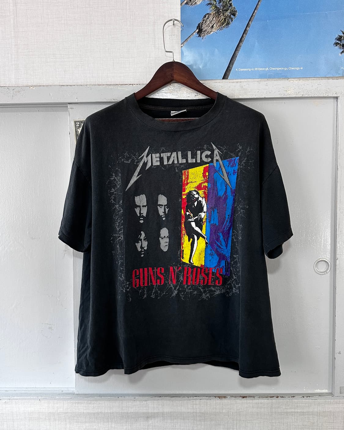 1992 og 메탈리카x건즈앤로지스 투어 밴드티 상품이미지1