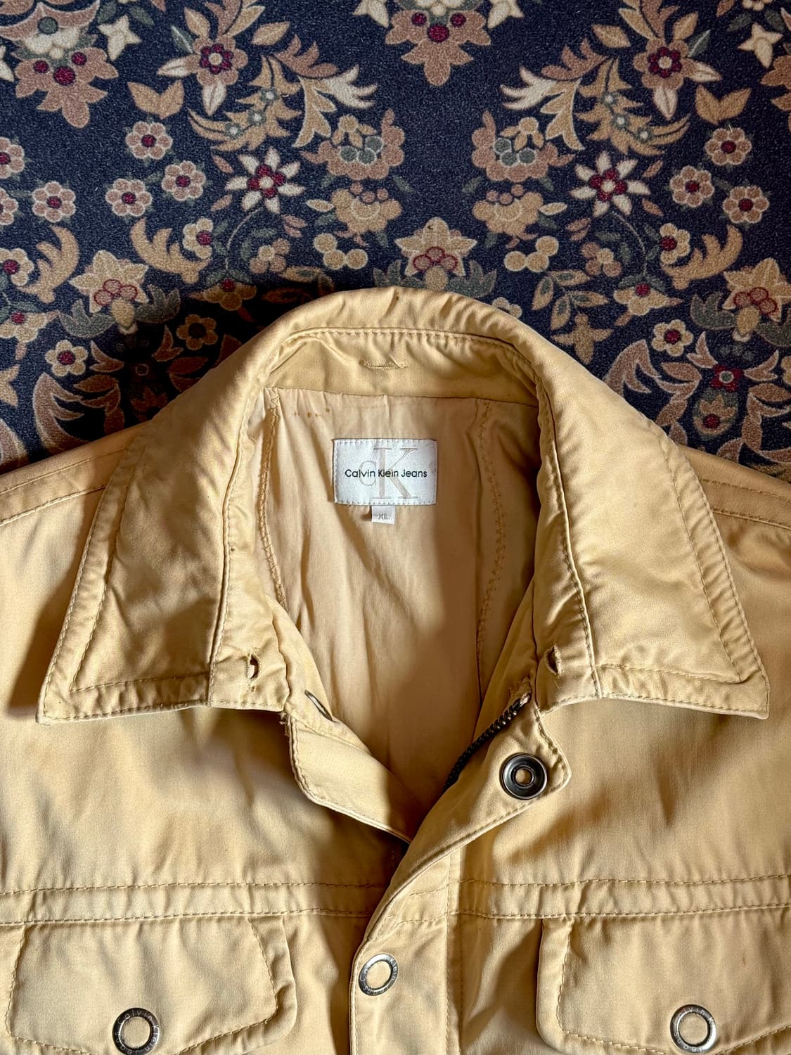 90-00 올드 캘빈 클라인 사틴 트러커자켓  상품이미지2