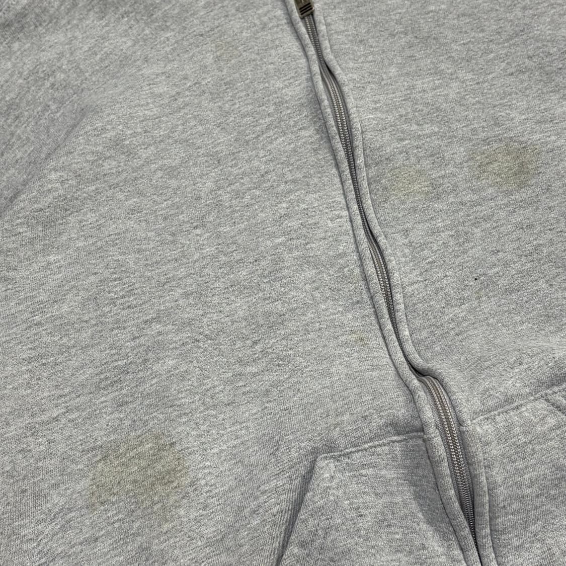 90s Russell Zip Hoodie Gray 상품이미지5