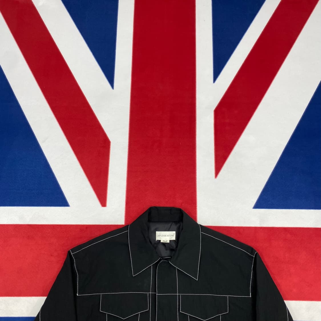 라퍼지스토어 나일론 크롭자켓 S 실측 M - L  상품이미지2