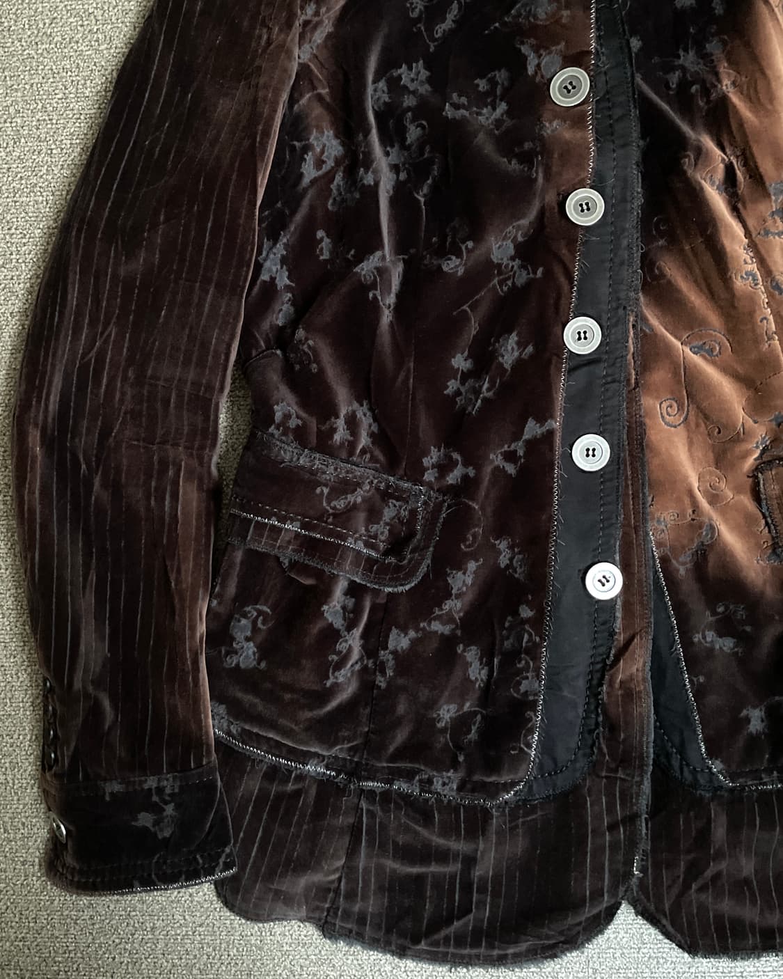 마리떼 프랑소와 저버 90s 벨벳 스티치 디테일 자켓 상품이미지5