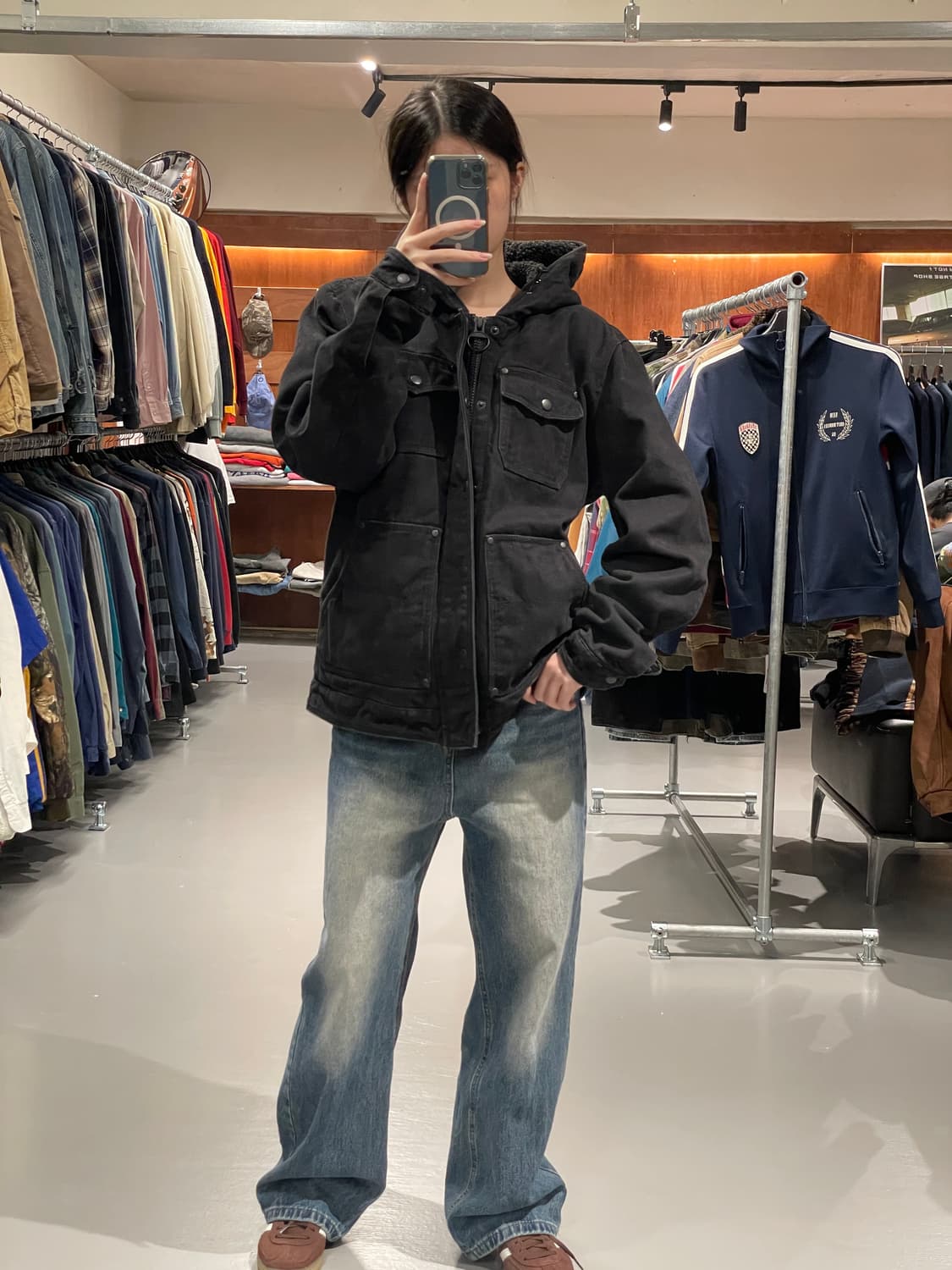 빈티지 후드 워크 자켓 상품이미지1