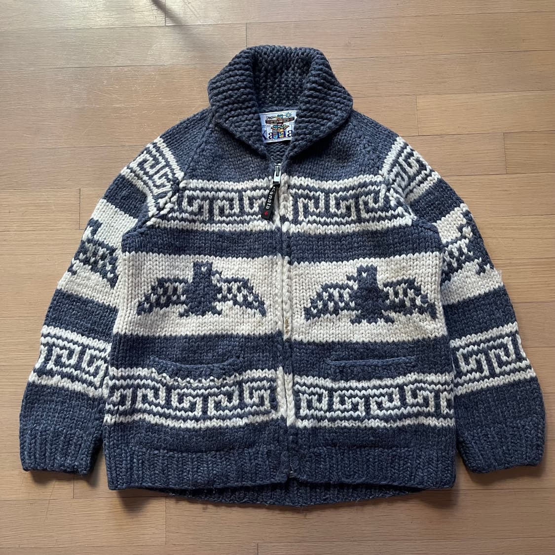 카나타 퓨어 버진 울 코위찬 스웨터 캐나다 제조 상품이미지1