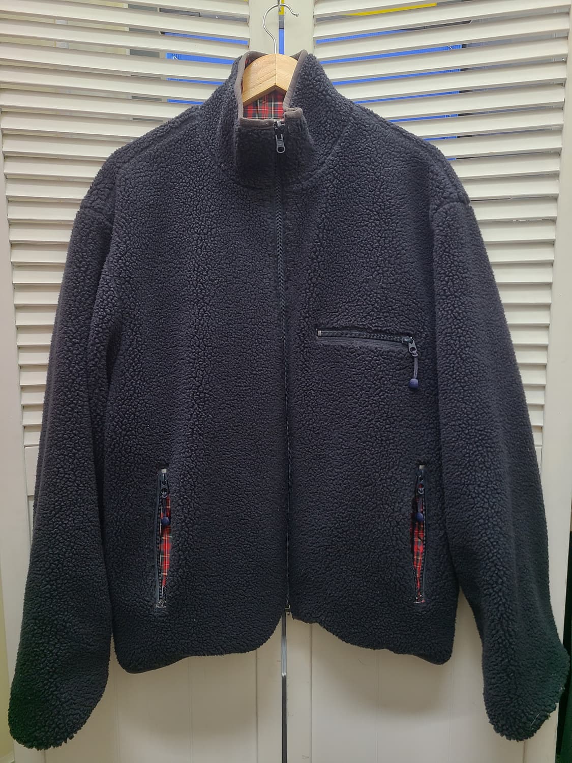 스투시 00s 패치워크 양면 후리스 상품이미지5