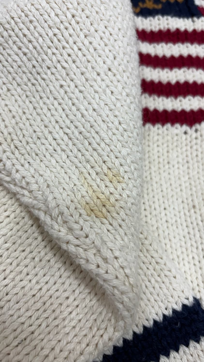 아이보리 성조기 니트 상품이미지5