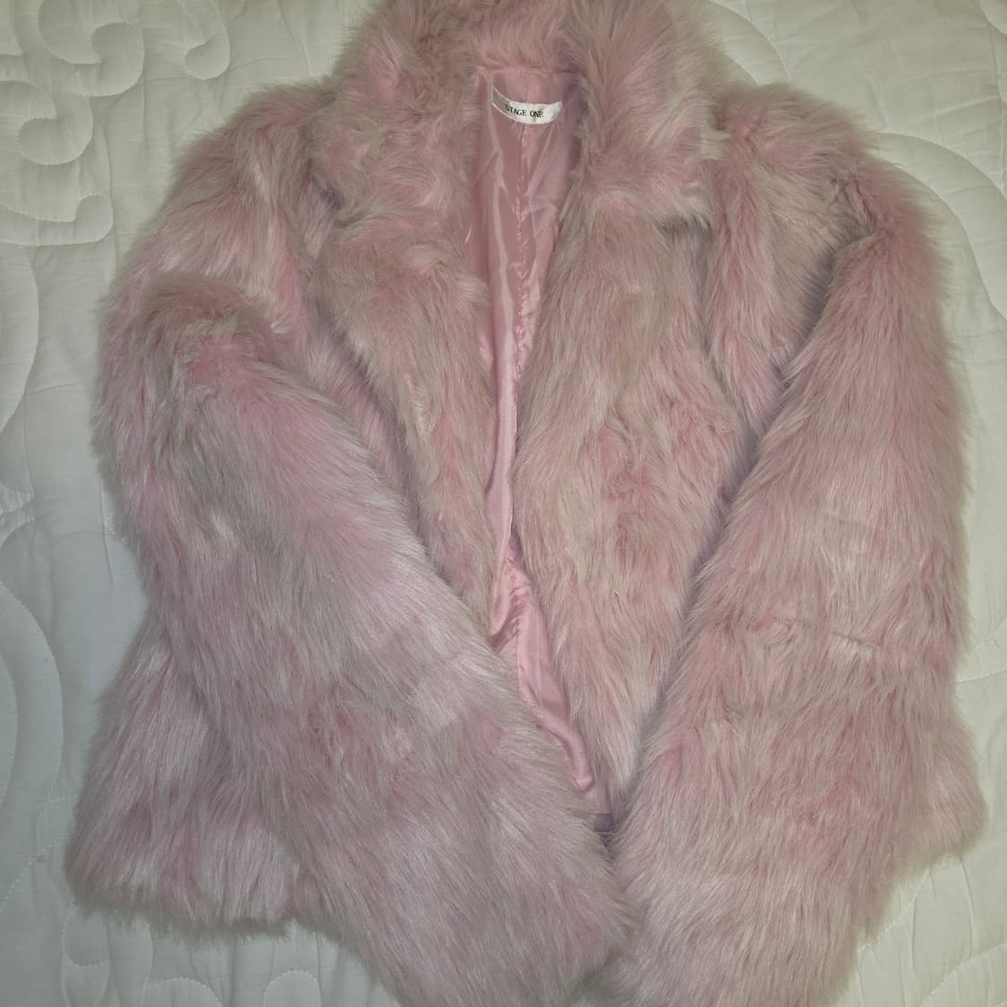 빈티지 히메 오네갸루 펑크 핑크 퍼 자켓 상품이미지1