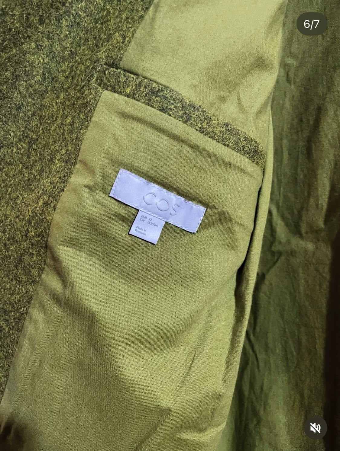 코스 울 블렌드 코트 상품이미지6