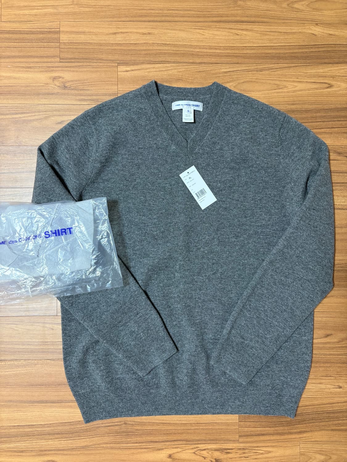 꼼데가르송 셔츠 브이넥 니트 XL 상품이미지3