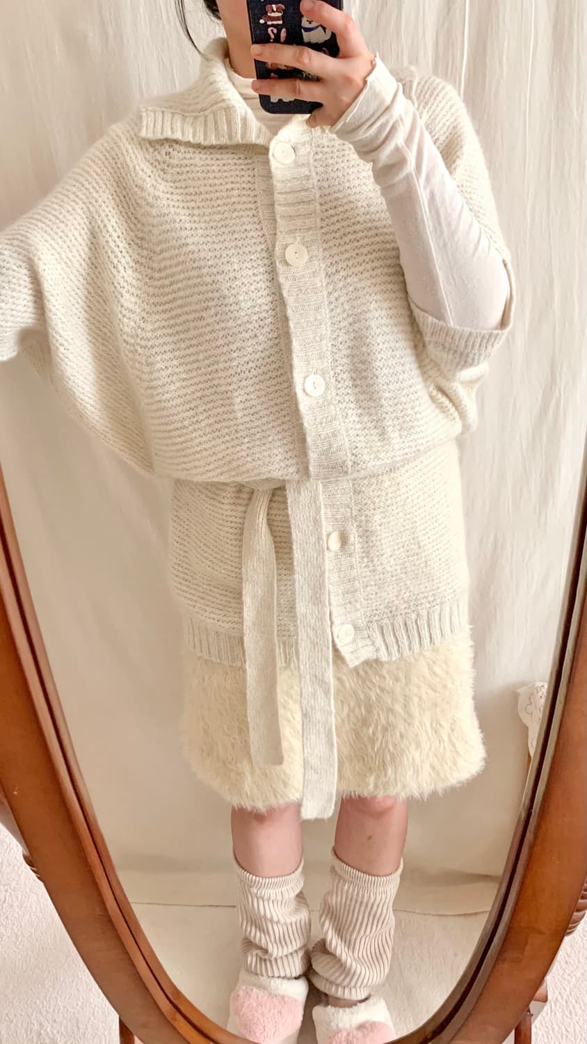 갸루 글리터 케이프 가디건  상품이미지5