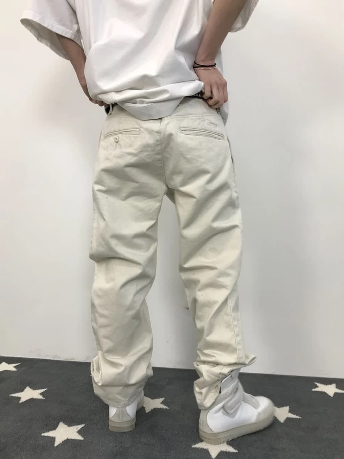 Stussy Ivory Cotton Chino Pants 상품이미지4