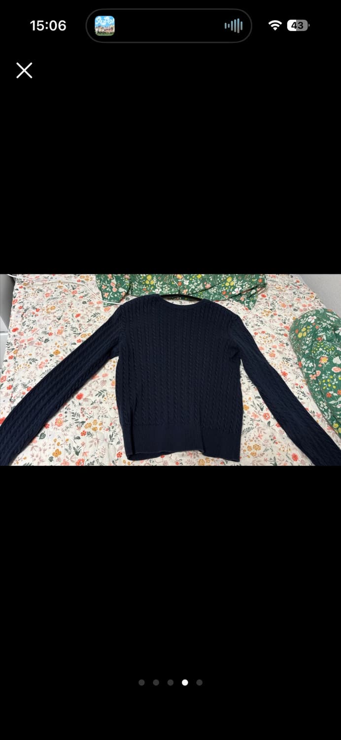 폴로 가디건 헌터 네이비 걸즈 XL사이즈 상품이미지4