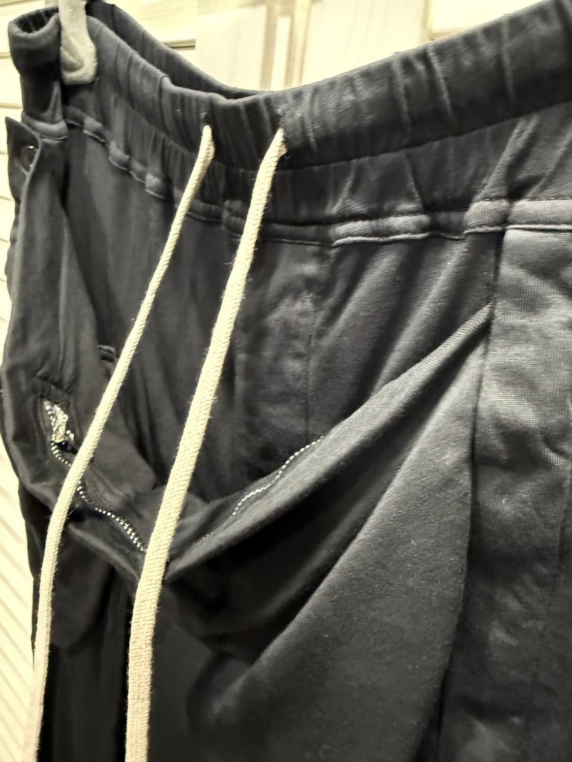 릭오웬스 2018 더블버튼 앞포켓 배기 조거 팬츠  상품이미지3