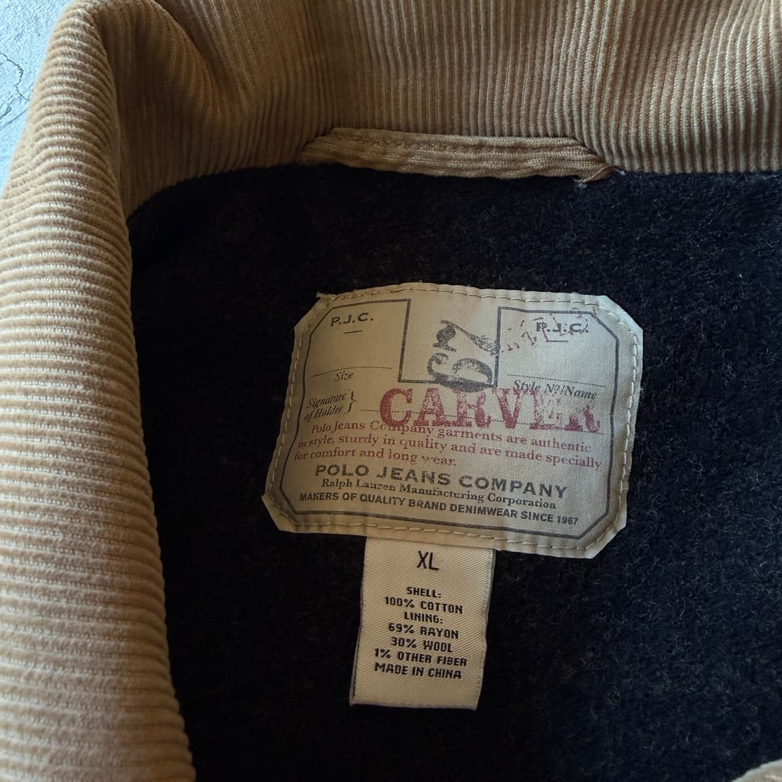 폴로 진스 컴퍼니 코듀로이 트러커 자켓 상품이미지7