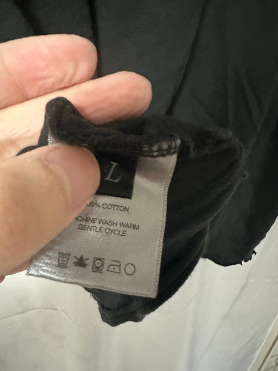 ERD 디스트레스드 로고 티 블랙 상품이미지6