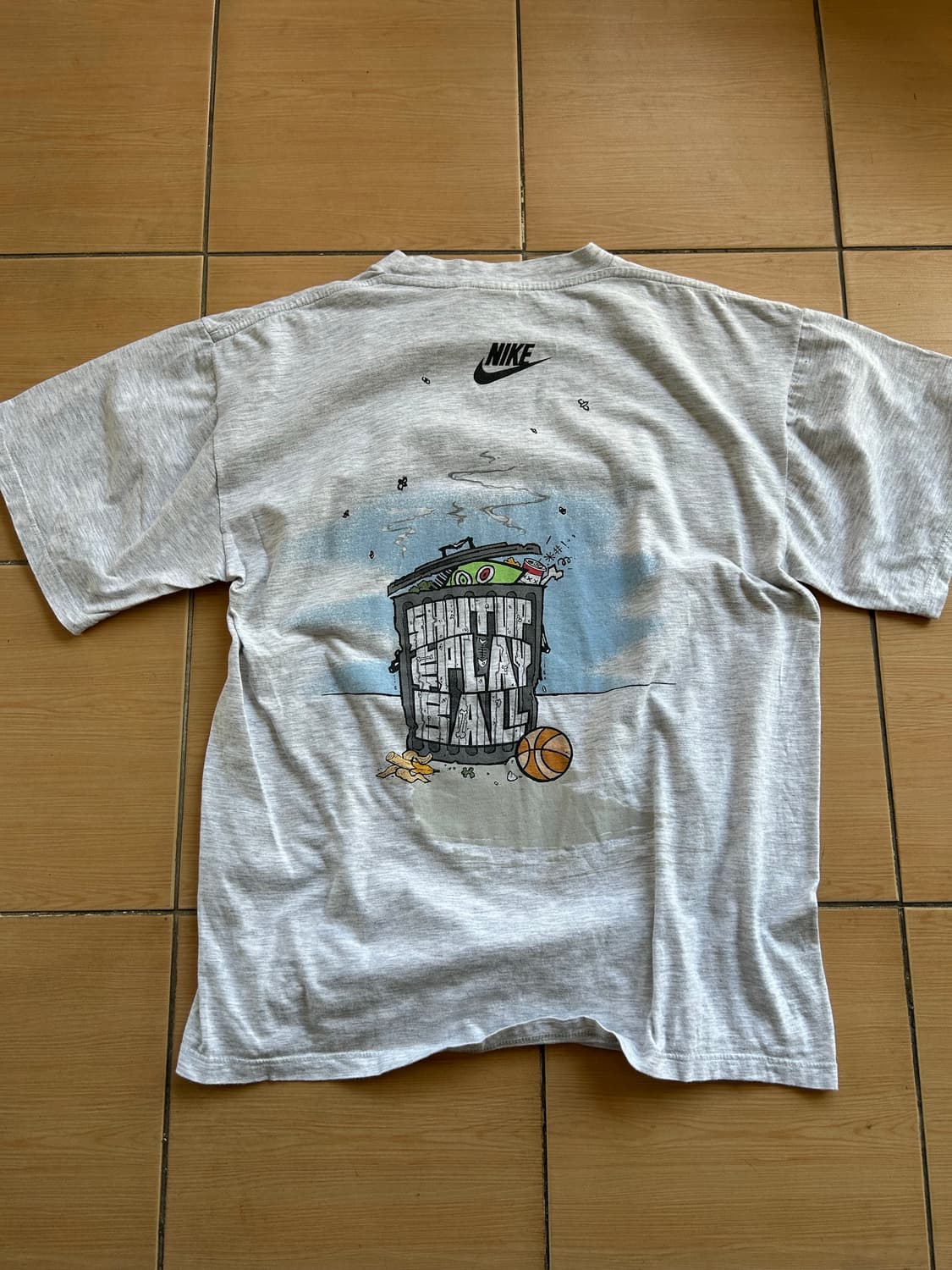 90’s 나이키 Shut up play ball 티셔츠 상품이미지4