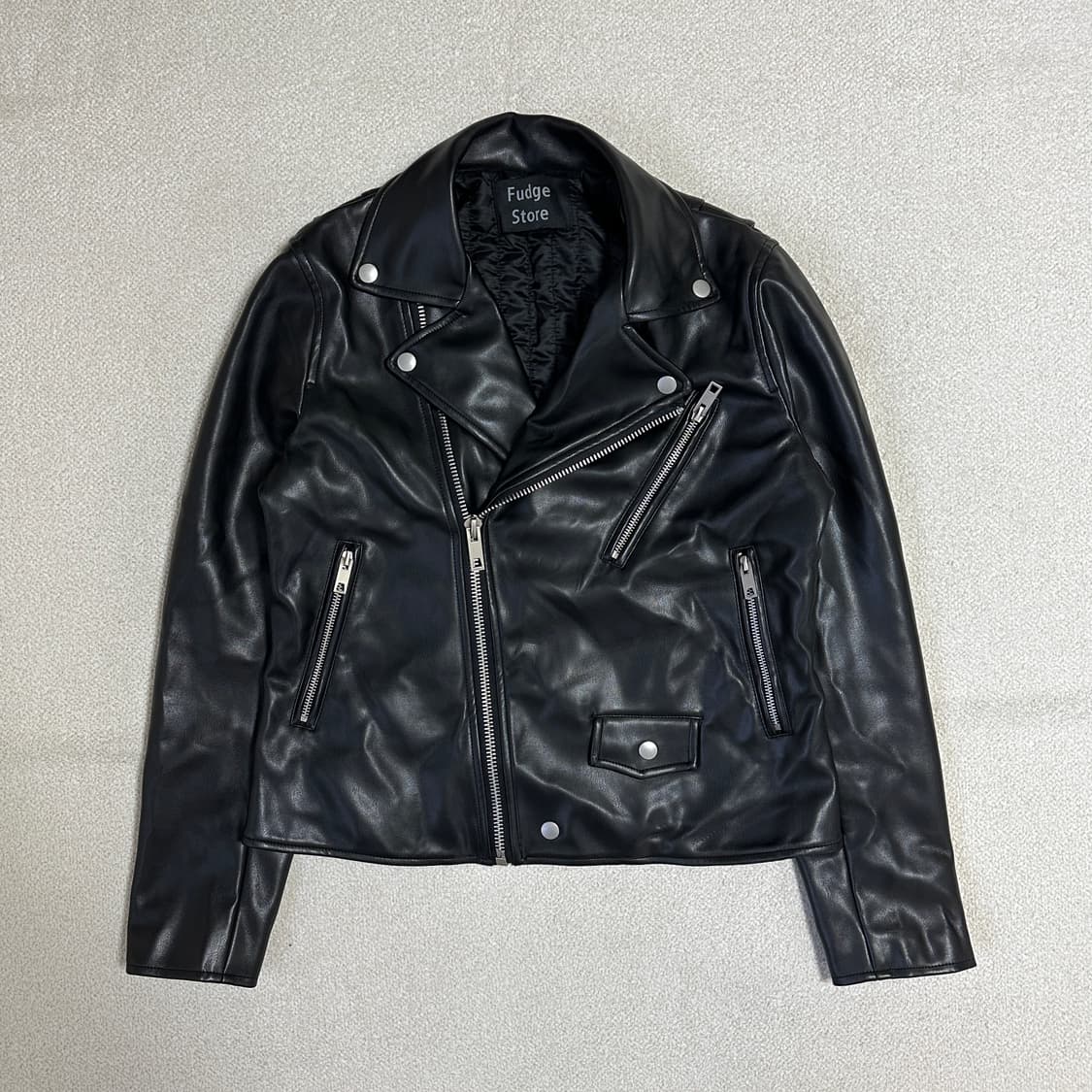 라퍼지 스토어 버핑 레더 라이더 자켓 상품이미지2