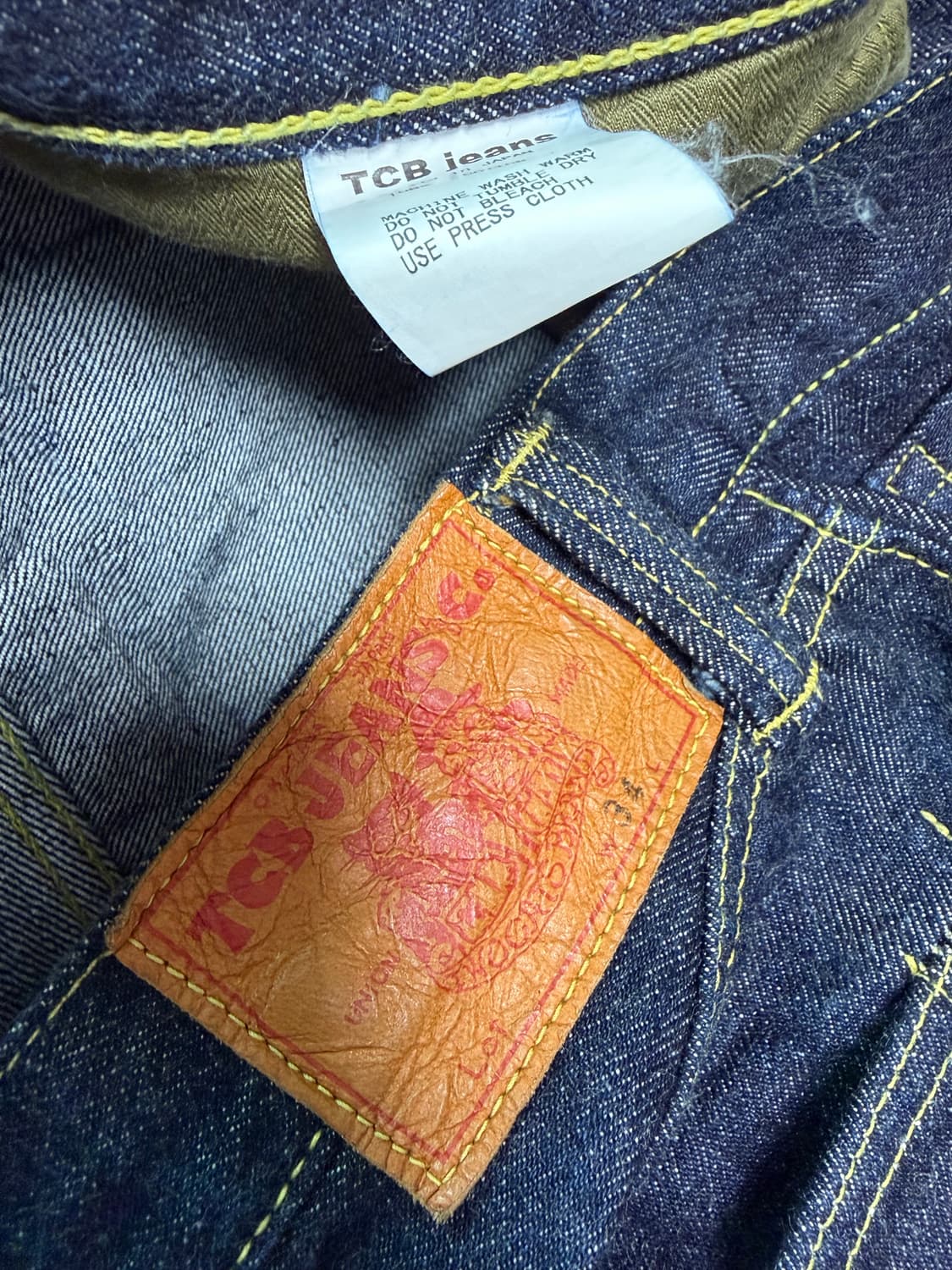 [34] 티씨비 진스 Tcb jeans S40s denim jeans 상품이미지3