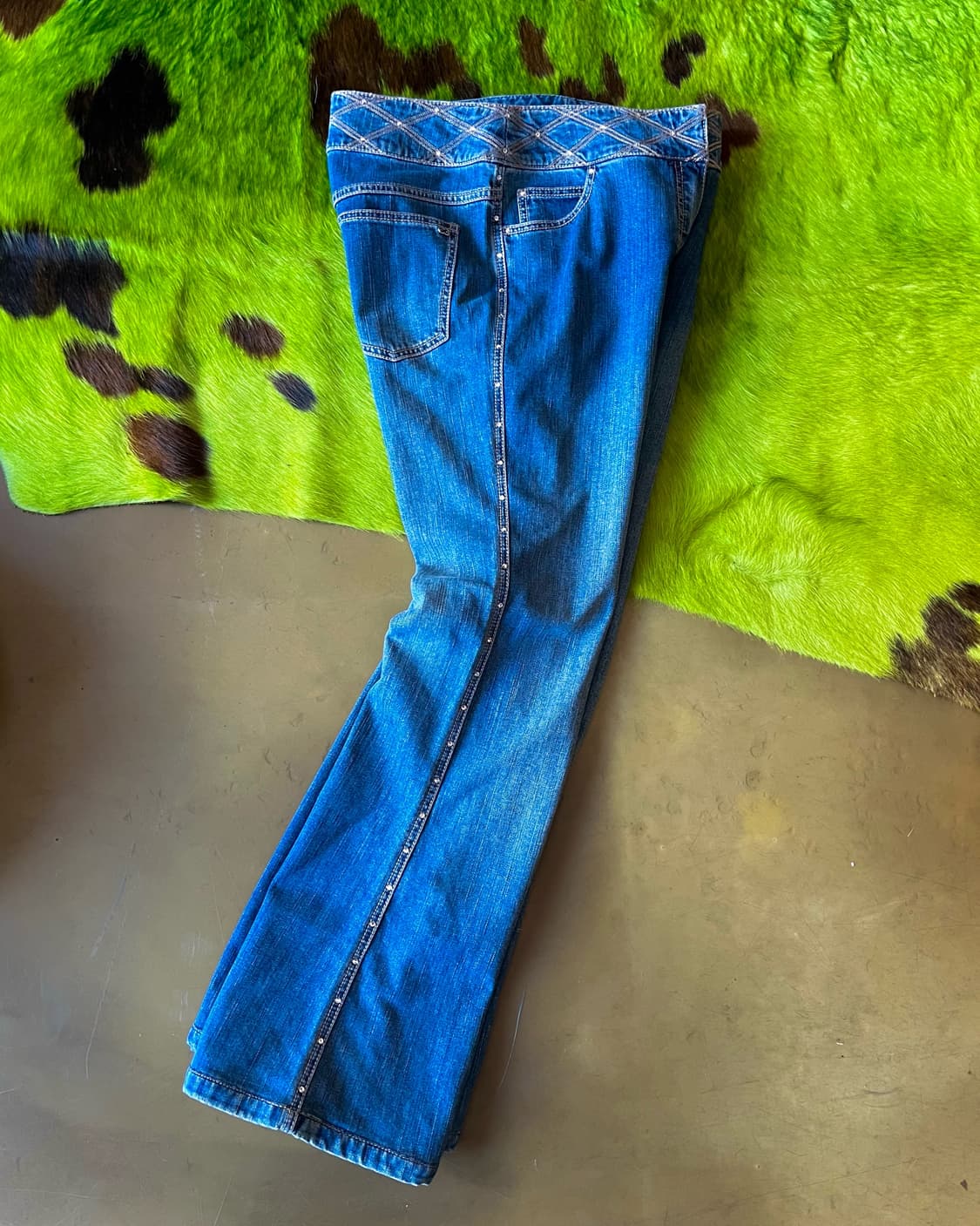Old ESCADA Archive Boot-Cut Cubic Jeans 상품이미지6