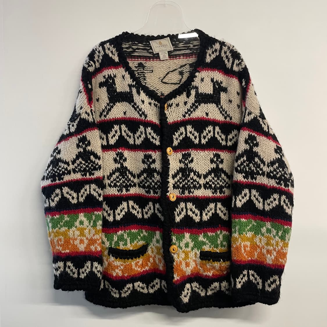 익스프레스 인디안 울 코위찬 가디건 상품이미지1