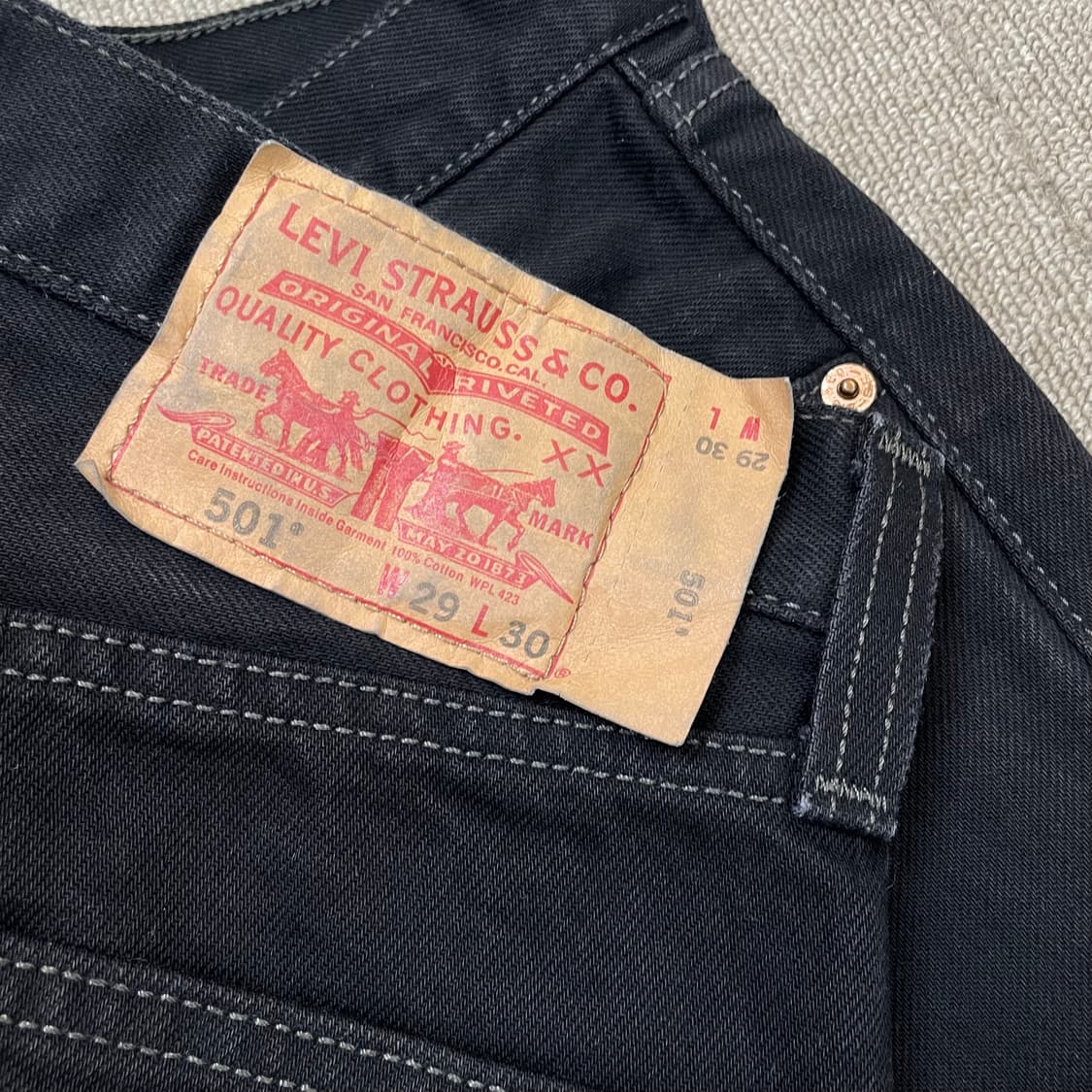 levis 501 리바이스 블랙진 데님 29  상품이미지3