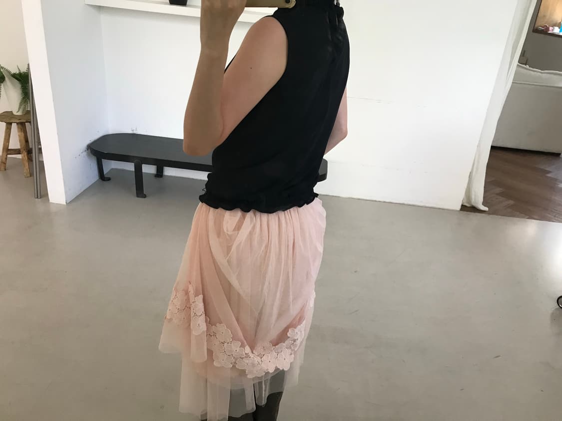 vintage black high neck blouse 상품이미지4
