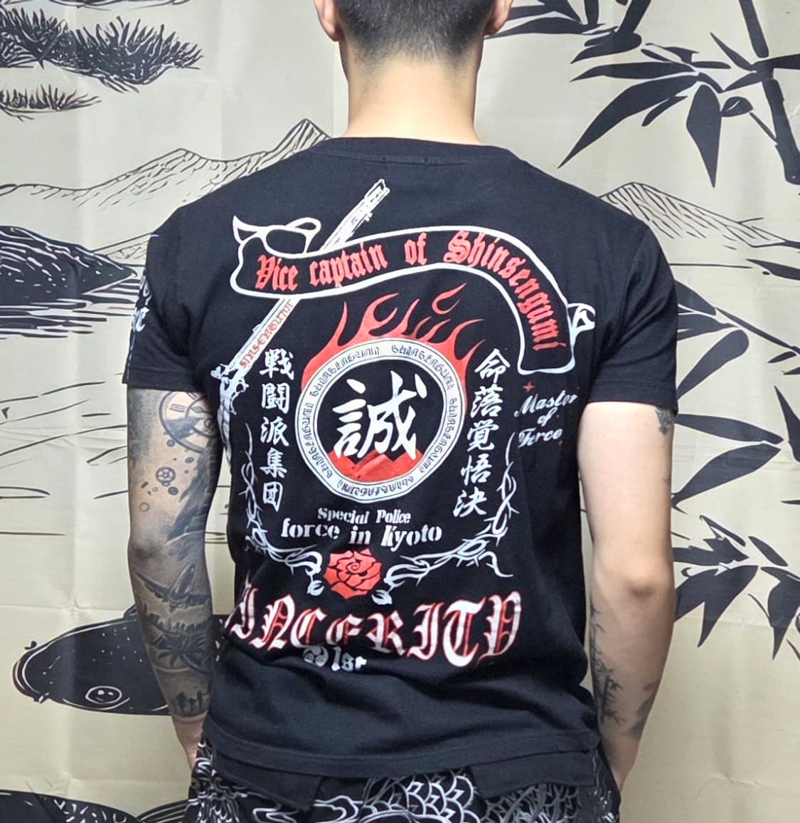 "誠" 치카노 프린팅 오리엔탈 반팔티 상품이미지7