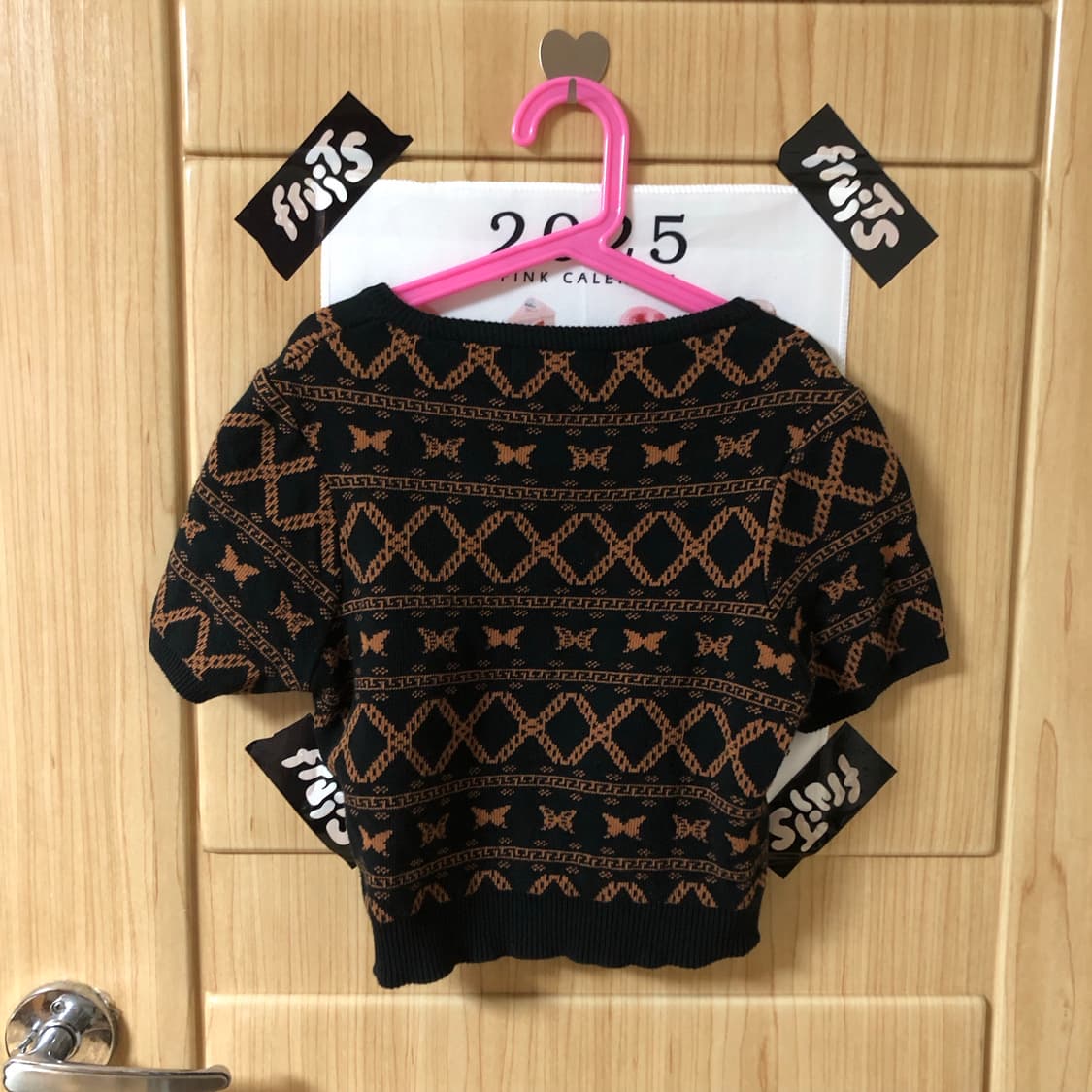 팬시클럽 크롭 반팔 니트 🫔  상품이미지10