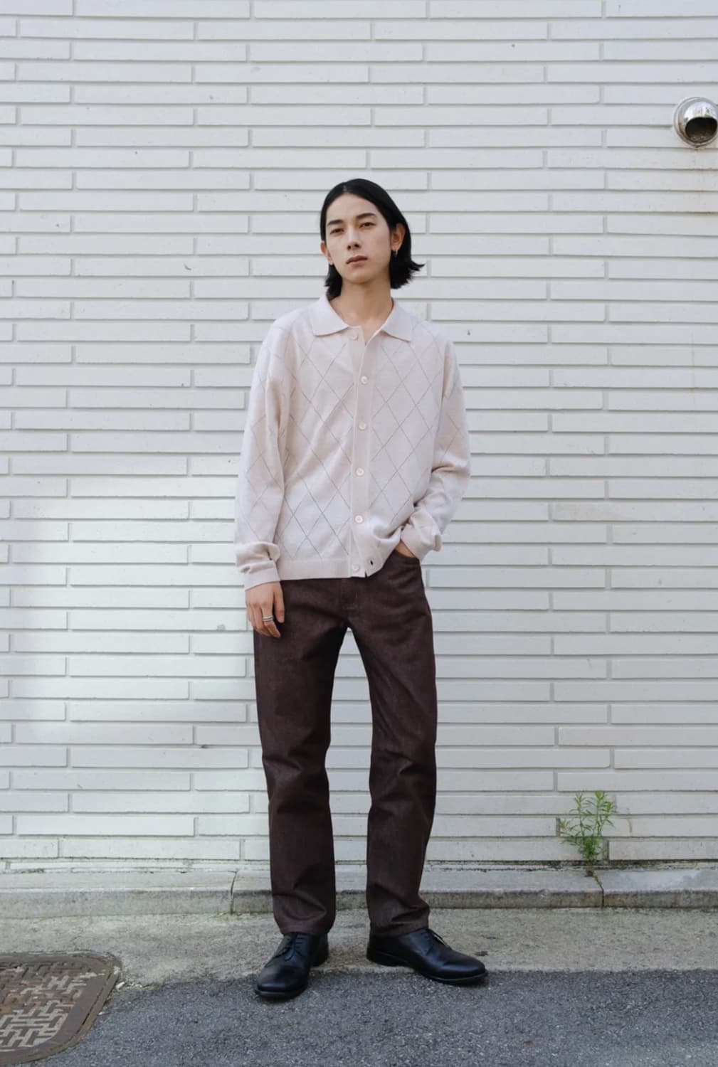 퍼스트플로어 커피 브라운 바지 청바지 44사이즈 상품이미지2