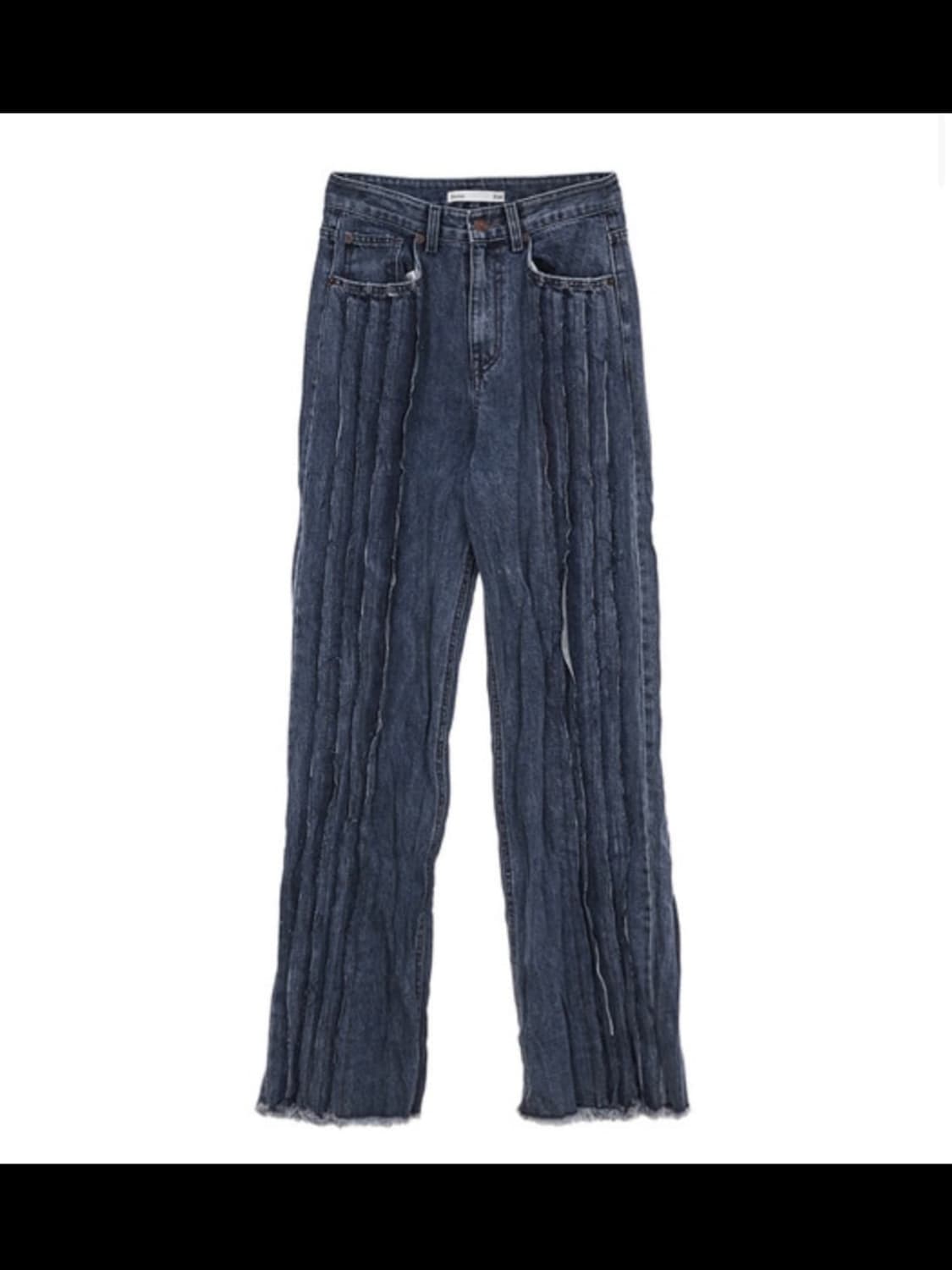 마뗑킴 크링클 데님 팬츠 상품이미지2