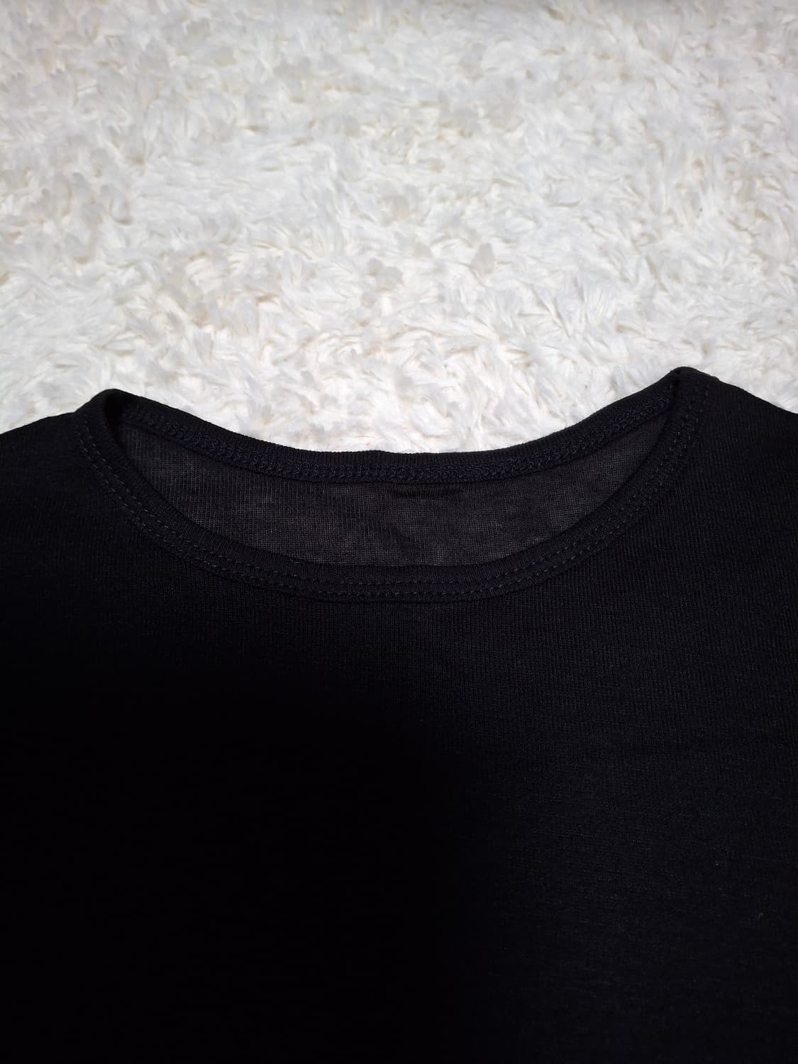 (마지막특가) 블랙 긴팔 무지 티셔츠 새상품 상품이미지2