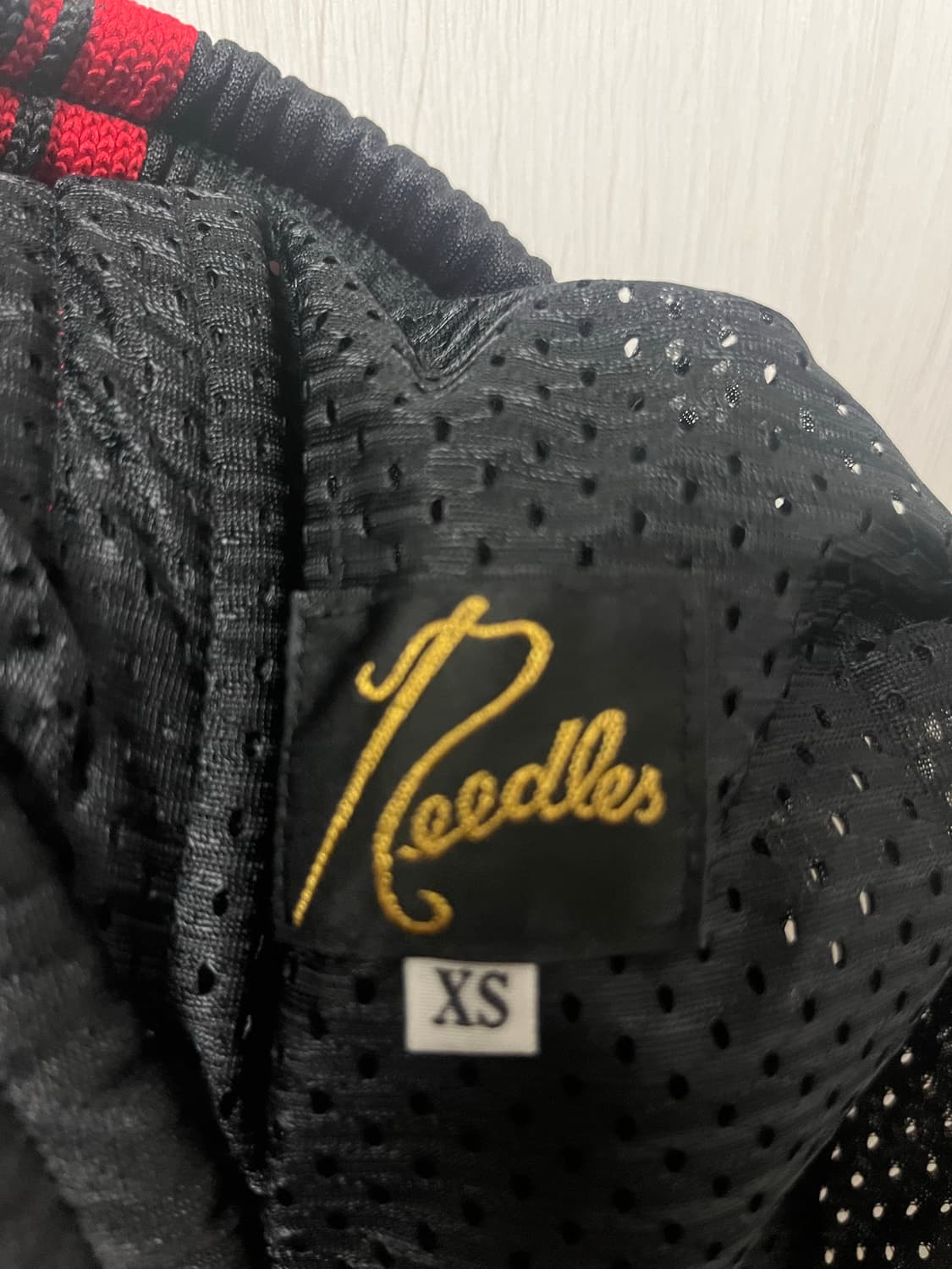 [xs] 니들스 x LHP HD 트랙 팬츠 블랙 레드 검빨 상품이미지5