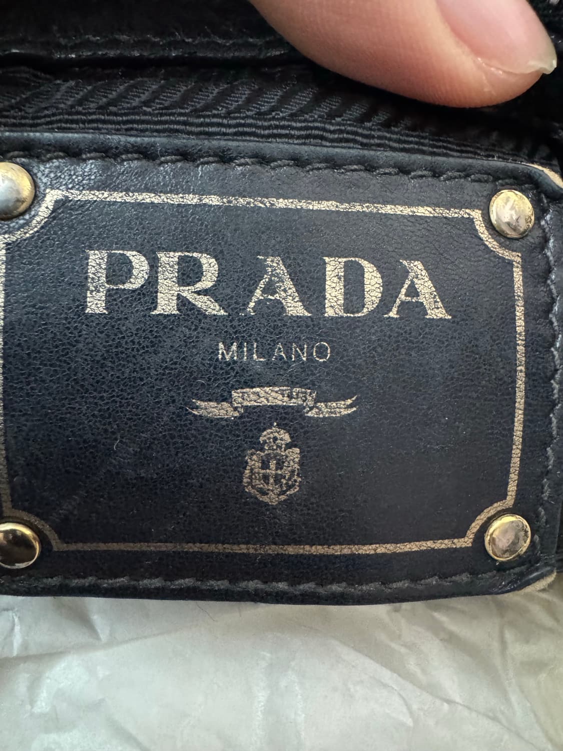 프라다 나일론 고프레 로고 자수 투웨이백 상품이미지5