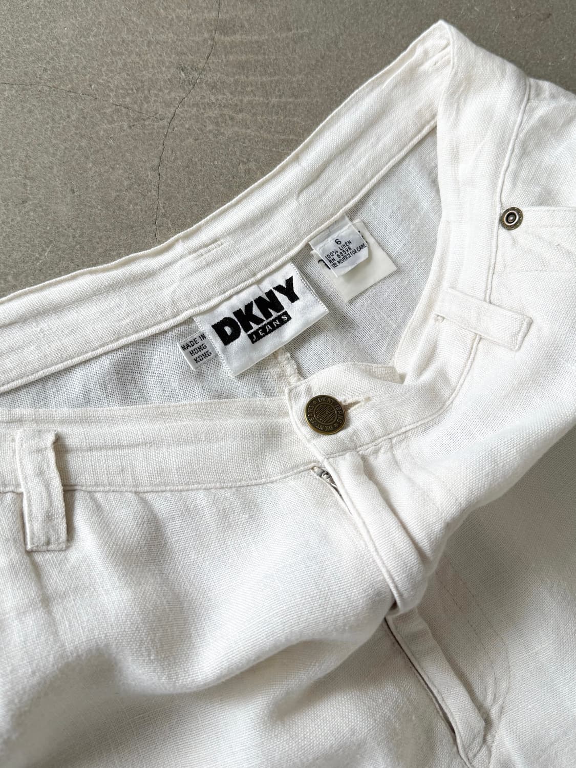 DKNY Linen Double Knee Shorts  상품이미지6