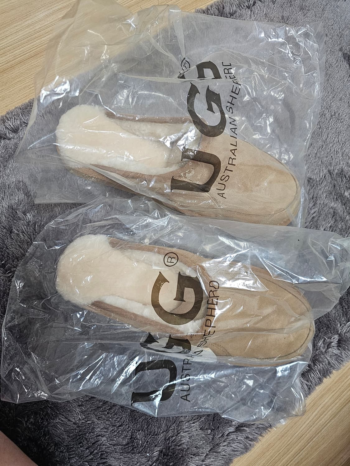 UGG 남성양털 슬리퍼 새상품 상품이미지6